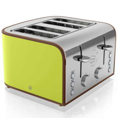 Swan Retro 4 Slice Toaster - Lime
